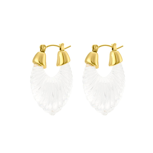 Emma Earrings in transparent