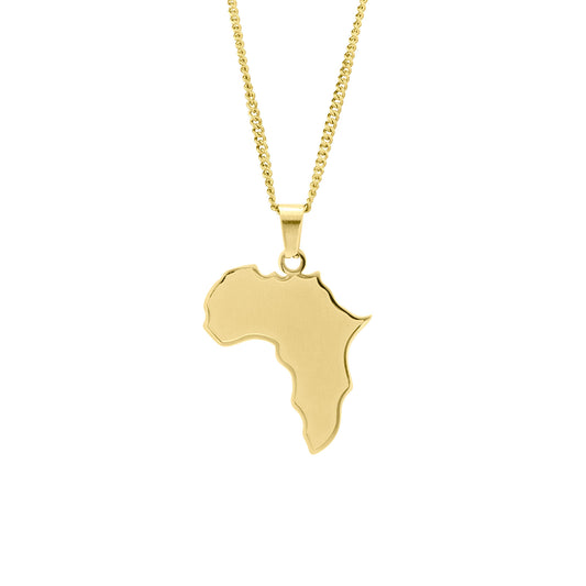 Africa necklace in Gold