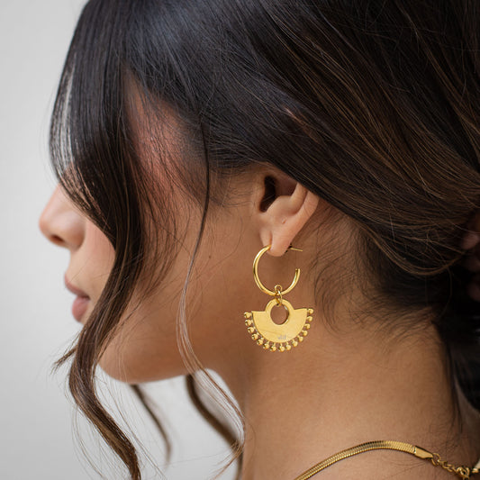 Sienna earrings in gold