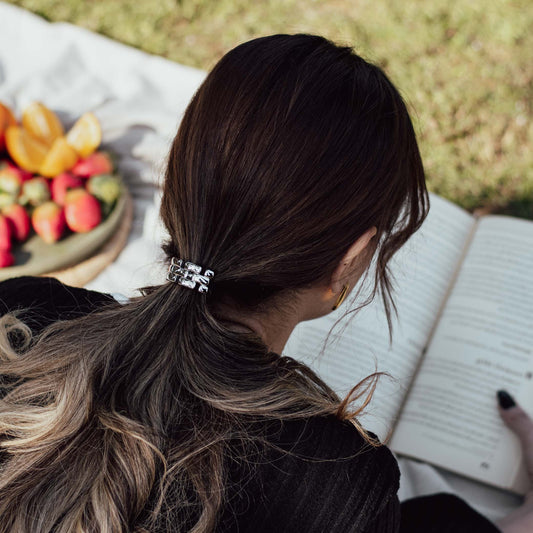 Mina  Hair Band in sliver