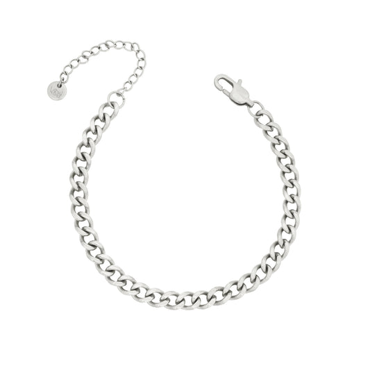 Curb Bracelet in sliver