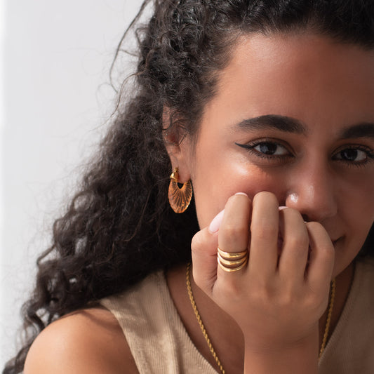 Emma Earrings in orange