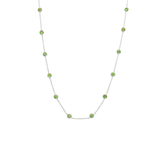 Dainty Olive Necklace ( sliver )