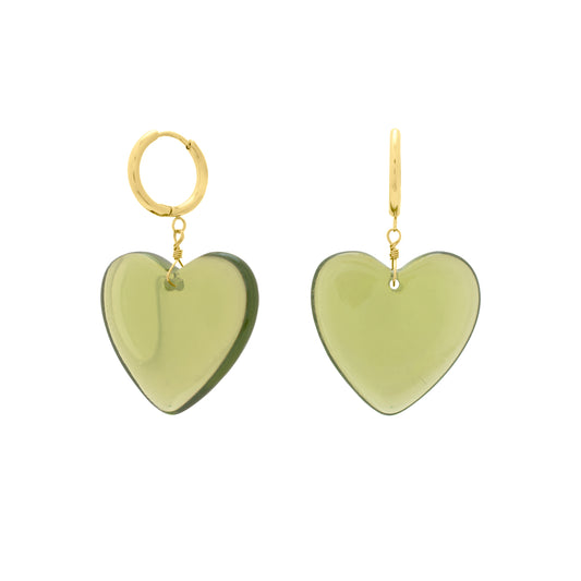 Madden olive earrings