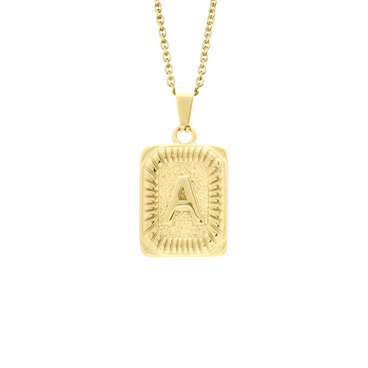 Classic initial necklaces in gold