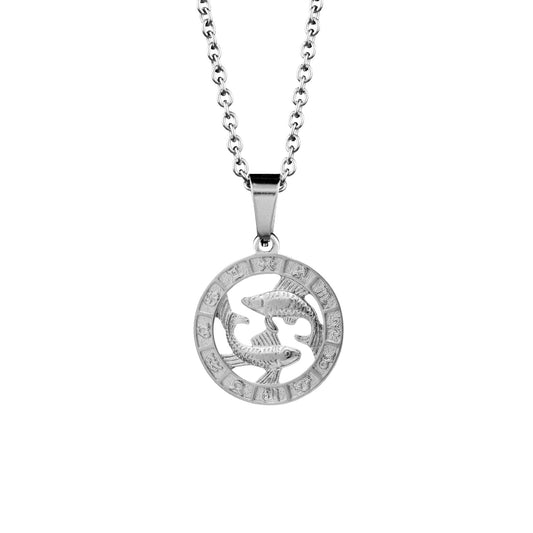 Classic Zodiac Necklace In Silver