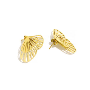 Java earrings in gold
