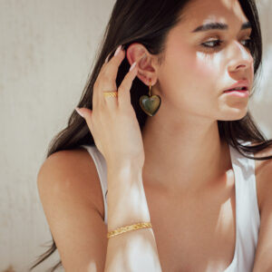 Madden olive earrings