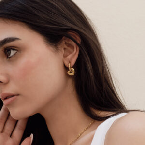 Lima earrings in gold