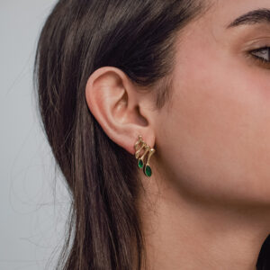 Reese green earrings