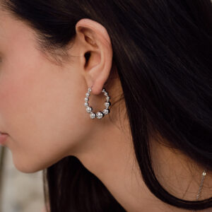 Nova earrings in silver